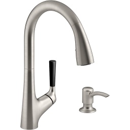 [R562-SD-VS] Kohler Malleco Single Handle Lever Pull-Down Kitchen Faucet, Stainless