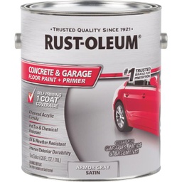 [225359 / 4564100] Rust-Oleum Concrete &amp; Garage Floor Paint &amp; Primer, 1 Gal., Armor Gray