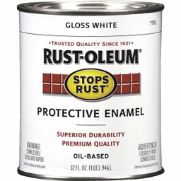 [7792-504/ 7792504] Rust-Oleum Stops Rust Protective Rust Control Enamel 1 Qt Oil Based Gloss White