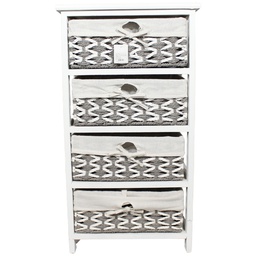 [RH65C402873/ZY-132] Royal Homes 4-Drawer Storage Cabinet 16 x 11 x 29 In.