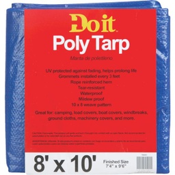 [700541] Do it Blue Woven 8 Ft. x 10 Ft. Medium Duty Poly Tarp