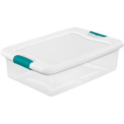 [14968006] Sterilite Latching Storage Tote 32 Qt White