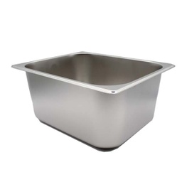 [GMDP-FDSR-01026 / RHHQ-FC2-15/ZY-132 / HQ-FC2-15/YZ-132] Royal Homes Half-Size Food Pan 201 Stainless 32.5 x 26.5 x 15cm