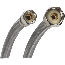 [B1F12] ****Fluidmaster 3/8 F X 1/2 In. F X 12 In. L Faucet Connector, Stainless Steel