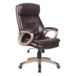 [ZCH-4002-MAH MHBOF10638] Mobel Luxury Executive High Back Office Chair, Mahogany