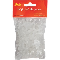 [308641] ****Do it Hard Tile Spacers 100-Pack 1/4 In White