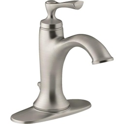 [R72782-4D1-BN] Kohler Elliston Brushed Nickel 1-Handle Lever 4 In. Centerset Bathroom Faucet with Pop-Up