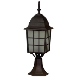 [2089-2 RH9123-1 Post Lamp] Royal Homes Exterior Outdoor Post Lamp 1-Light Black E27 100W