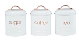 [ELD33053] ^Elle Decor 3pc Canister Set