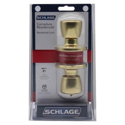 [B51TEM05] ****Schlage Keyed Entry Golden Knob 7707007709815