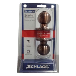 [B51ATL11] Schlage Keyed Entry Copper Knob 7707007703134