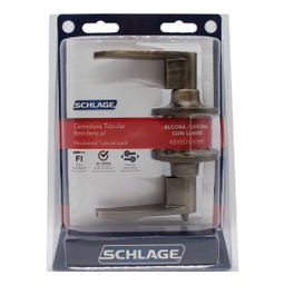 [B51KOR09] ****	 Schlage Brass Lever Kore Keyed Entry 609 BST 7707007703530