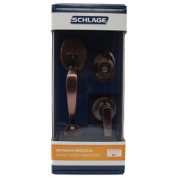 [360MIK11] Schlage Entry Handleset Mino x Kore Single Cylinder Deadbolt 011 7707007706111