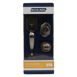 [360HEA09] **** Schlage Entry Handleset Helios x Atlas Single Cylinder Deadbolt 609 7707007706173