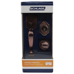 [360HEA11] Schlage Entry Handleset Helios x Atlas Single Cylinder Deadbolt 011 7707007706197