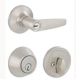 [350KOR30] Schlage Combo Kore Lever and Single Cylinder Deadbolt 630 7707007712334