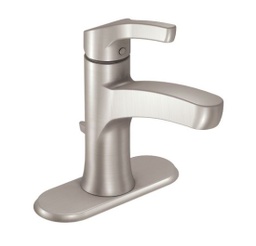 [WSL84733SRN ] Moen Danika Spot Resist Brushed Nickel One-Handle High Arc Bathroom Faucet