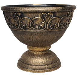 [RH2974G/ZY-132] ****Royal Homes Flowerpot 20.5x18.5in, Gold/ Silver/ Copper