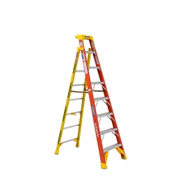 [L6208] Werner 8Ft Leaning Ladder Fiberglass