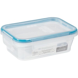 [1109973] Snapware Total Solution Plastic Food Storage Container 3-Cup Rectangle with Four Latch Locking Lid