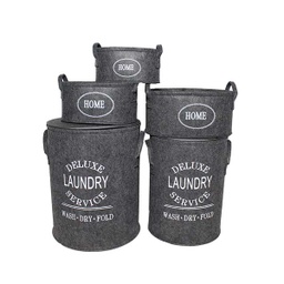 [HHSO-GBGB-01028 / RH65FB4050 / 65FB4050/ZY-132] Royal Homes 5pc Fabric Hamper Set