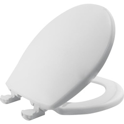 [80SLOW 000 / 80SLOW-000] Mayfair Round Closed Front Slow Close White Plastic Toilet Seat