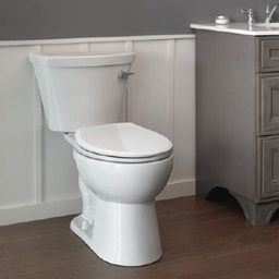 [C43908-WH] Delta Turner Toilet Elongated Bowl 1.28 GPF S-Trap, White