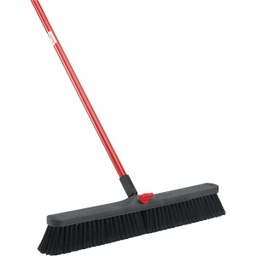 [801] ****Libman Steel Handle Smooth Surface Push Broom 24 In. W. x 64 In. L.