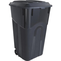 [TI0068] United Solutions Rough and Rugged Wheeled Trash Can with Attached Lid 32 Gal. Black