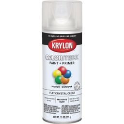 [K05547007] Krylon ColorMaxx 11 Oz. Flat Paint + Primer Spray Paint, Crystal Clear