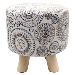 [HHHF-IDFN-22003 / RHHX8-B28 / RHHX8-B28/ZY-132] Royal Homes Fabric Foot Stool 11in