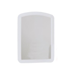 [20-0410] ****Erias Home Designs Macau Framed Wall Mirror 16 In. W. x 22 In. H, White