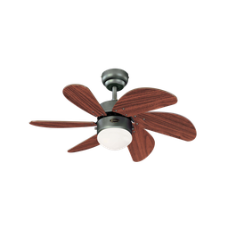 [78023] Westinghouse Turbo Swirl Ceiling Fan 30 In. Rosewood, Iron Finish