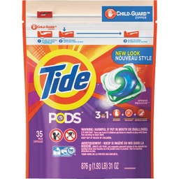 [93127] Tide Pods Spring Meadow Child-Guard Zipper Laundry Detergent (35-Count)