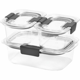 [2183398  / 2025903] Rubbermaid Brilliance Food Storage Containers 6-Piece Clear