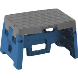[11-903BGR4 / 11-903-BGR4] COSCO Folding Step Stool 1-Step, Blue/Gray