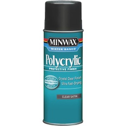 [33333000] Minwax Satin Polycrylic Spray Protective Finish Spray Varnish, 11.5 Oz.