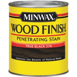 [700514444] Minwax Wood Finish Penetrating Stain, True Black, 1 Qt.