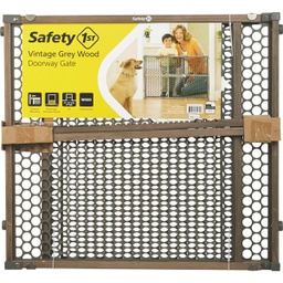 [GA112GRYB4 / GA112GRY4] Safety 1st Doorway Safety Gate 24 In. Vintage Gray Wood