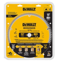 [DW3126] ****DeWalt 12In. Construction Miter Saw Blade