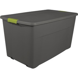 [19483V04] Sterilite Latched Wheeled Storage Tote 45 Gal. Gray