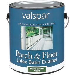 [027.0001521.007] ****Valspar 1 Gal. Dark Green Self Priming Latex Satin Porch &amp; Floor Enamel