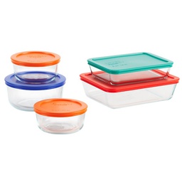 [1091198  / 6021224] Pyrex Simply Store Glass Storage Bakeware Set (10-Piece)