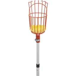 [M3M4T2NA] Best Garden Basket Fruit Picker w/ Enameled Steel Aluminum Handle