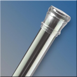 [608S / 7883259] Zenith Straight Adjustable Tension Shower Rod 34.5 In. to 60 In., Chrome