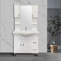 [6025A RHBV16965] Royal Homes Bathroom Vanity 39.3 x 18.1 x 33.4 In.