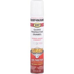 [334133 / 7344682] Rust-Oleum Stops Rust Turbo Spray Paint 24oz. White