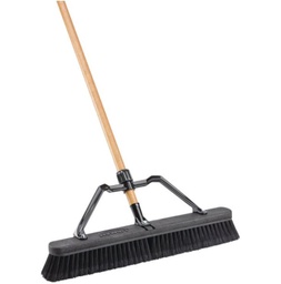 [847] ****Libman Smooth Surface Commercial Push Broom 24x66 In. Wood Handle