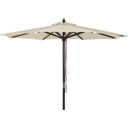 [TJWU-003A-230-K] Outdoor Expressions Market Patio Umbrella 7.5 Ft. Cream with Chrome Plated Hardware
