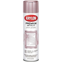 [K01200000] Krylon Premium Metallic Spray Paint Resembles Actual Plating, Plum Purple